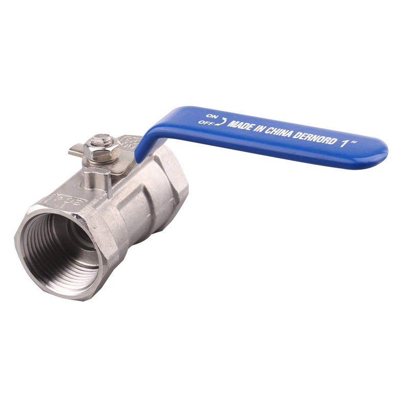 DERNORD Stainless Steel Ball Valve 1PC Type 1 Inch NPT Standard Port for Water, Oil, and Gas (1 Inch Ball Valve) - Image 5